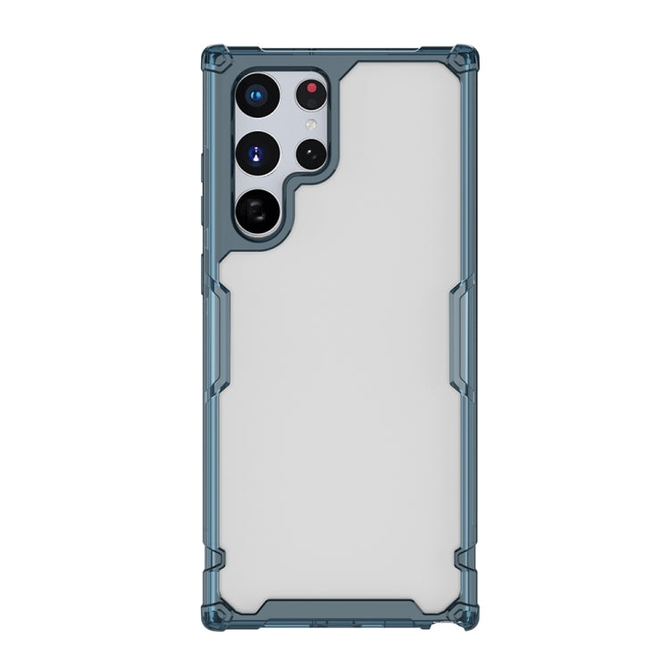 Nillkin Nature Pro TPU + PC Blue Case - For Samsung Galaxy S22 Ultra - mosaccessories
