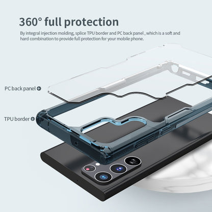 Nillkin Nature Pro TPU + PC Blue Case - For Samsung Galaxy S22 Ultra - mosaccessories