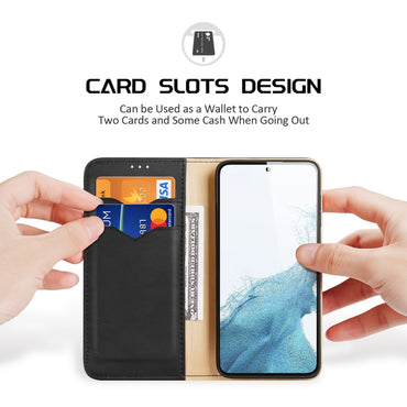 Dux Ducis Hivo Series Cowhide Texture Leather Phone Case - For Samsung Galaxy S23 - MosAccessories.co.uk