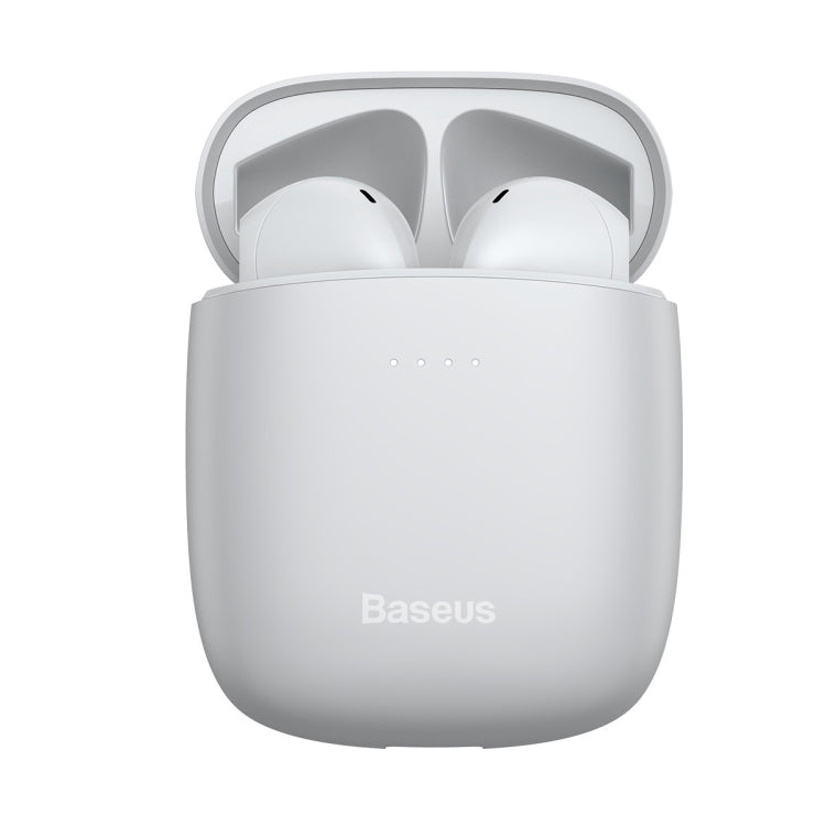 Baseus Encok Series W04 TWS True Wireless Bluetooth White Earphone - mosaccessories