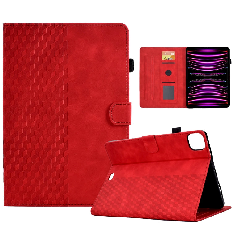 Rhombus Embossed PU Leather Smart Tablet Case - For iPad Pro 11 2022 / 2021 / 2020 - mosaccessories