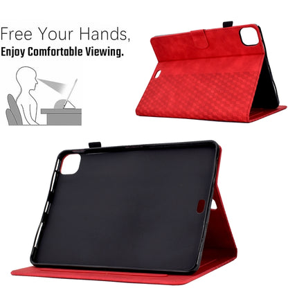 Rhombus Embossed PU Leather Smart Tablet Case - For iPad Pro 11 2022 / 2021 / 2020 - mosaccessories