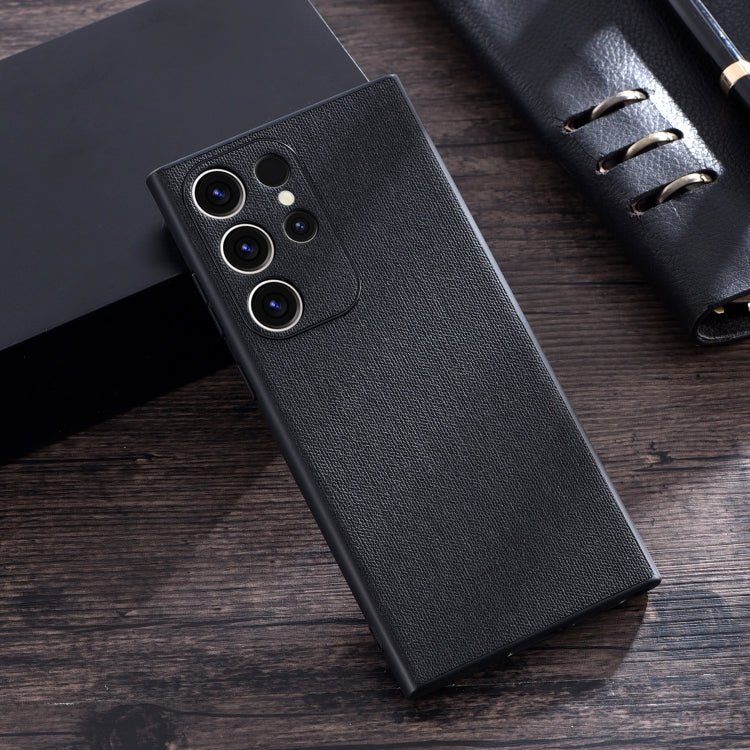 Cloth Texture PU + TPU Phone Case - For Samsung Galaxy S23 Ultra - mosaccessories