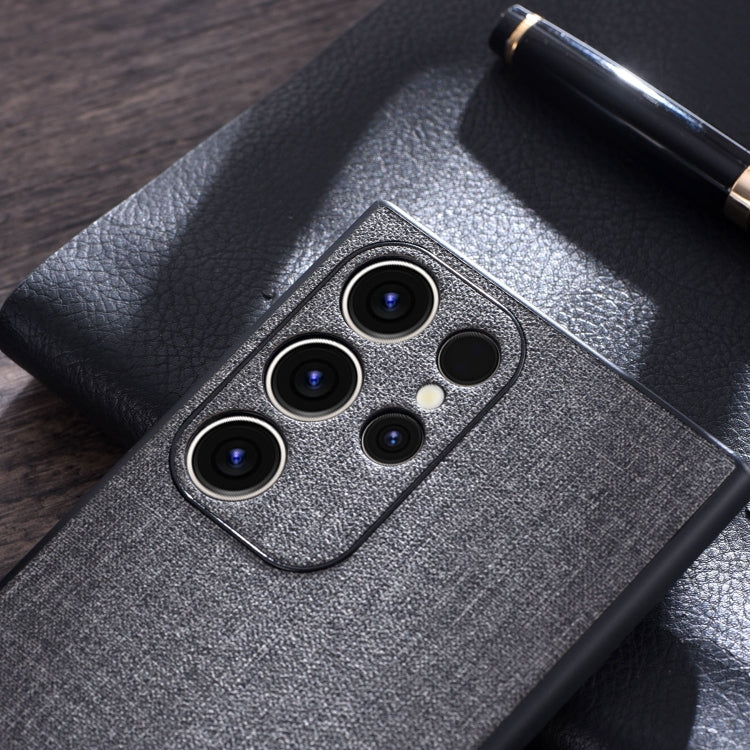 Cloth Texture PU + TPU Phone Case - For Samsung Galaxy S23 Ultra - mosaccessories