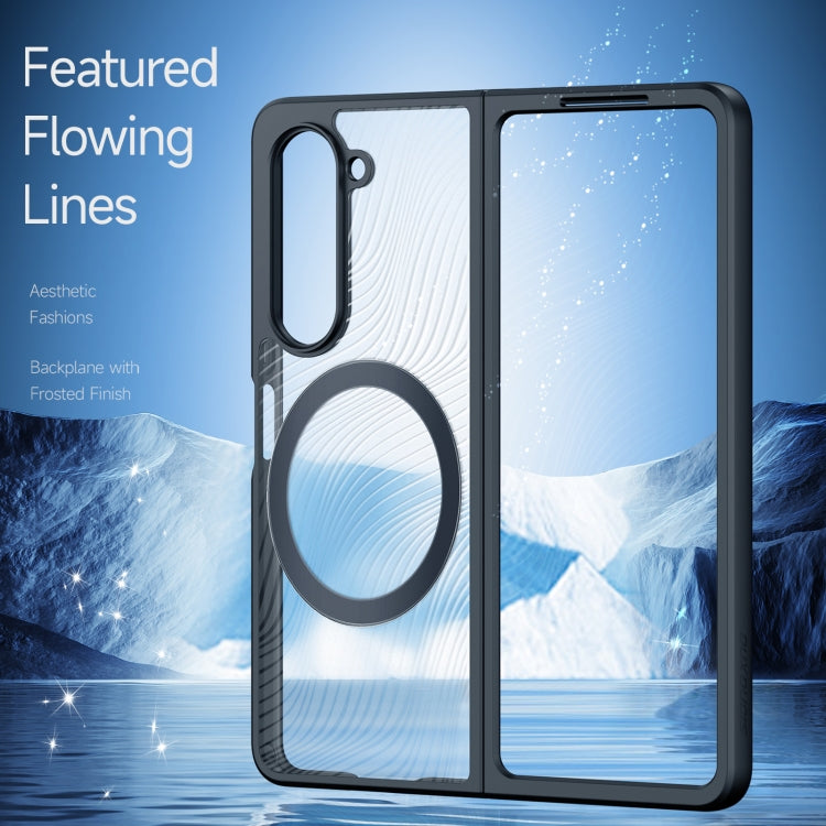 Dux Ducis Aimo Series TPU + PC MagSafe Frosted Feel Black Phone Case - For Samsung Galaxy Z Fold5 - MosAccessories.co.uk