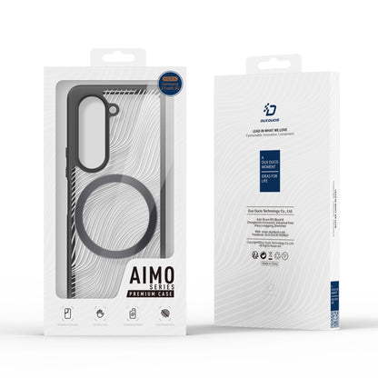 Dux Ducis Aimo Series TPU + PC MagSafe Frosted Feel Black Phone Case (Packaging) - For Samsung Galaxy Z Fold5 - MosAccessories.co.uk
