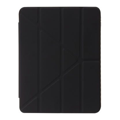 Clear Acrylic Deformation Leather iPad Case (Black) - For iPad 10th Gen 10.9 (2022) - mosaccessories