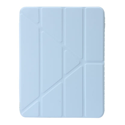 Clear Acrylic Deformation Leather iPad Case (Ice Blue) - For iPad 10th Gen 10.9 (2022) - mosaccessories