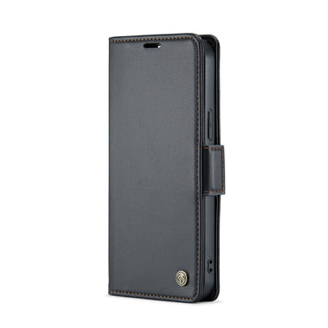 CaseMe Butterfly Buckle Litchi Texture RFID Anti-theft Wallet Case - For iPhone 14 Pro - mosaccessories