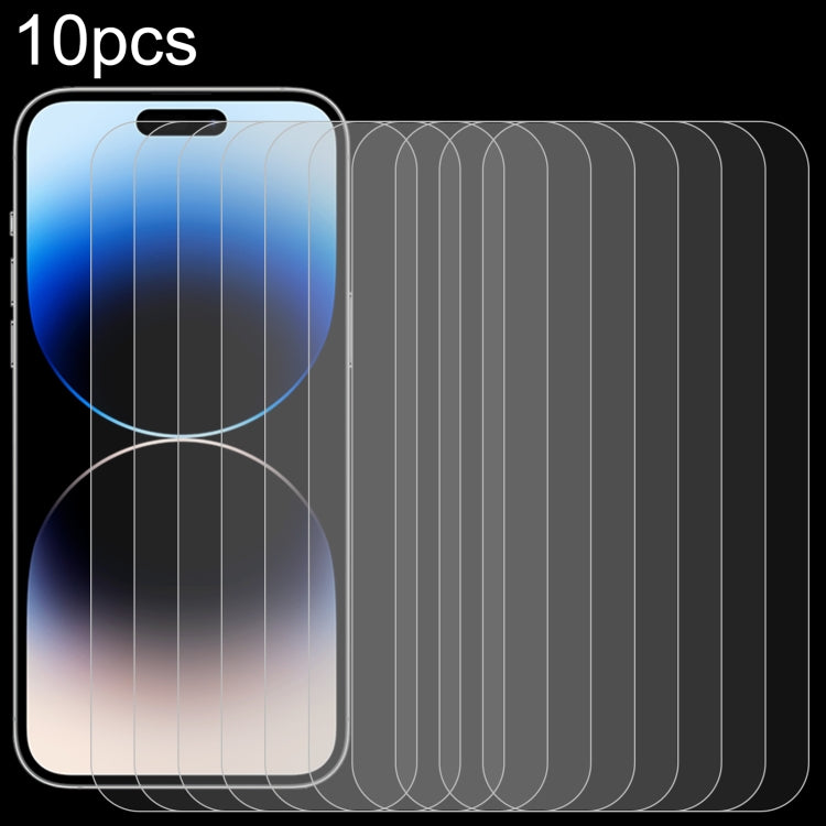 10pcs 0.26mm 9H 2.5D High Aluminium Tempered Glass Screen Protectors - For iPhone 15 Plus / 15 Pro Max - mosaccessories
