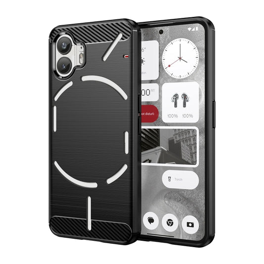 Brushed Texture Carbon Fiber TPU Phone Case - For Nothing Phone (2) - mosaccessories