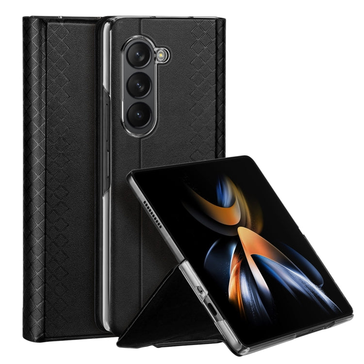 Dux Ducis Bril Series PU + TPU Phone Case (Black) - For Samsung Galaxy Z Fold5 - MosAccessories.co.uk