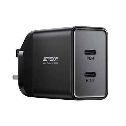 JOYROOM TCF09 40W Dual USB-C 2PD Mini Intelligent Fast Charger (UK Plug) - mosaccessories
