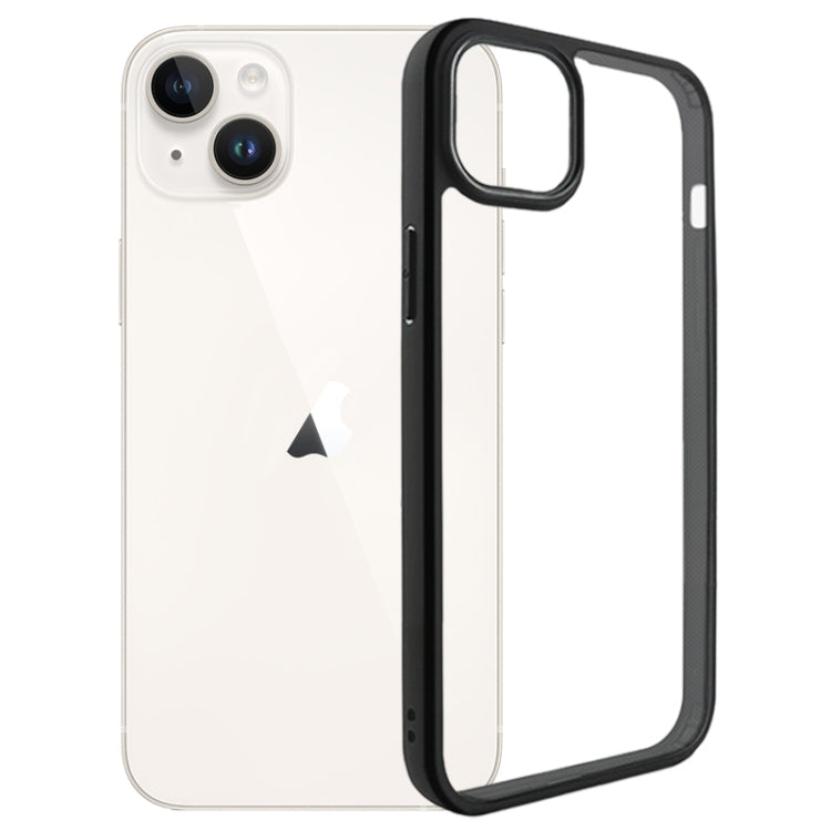 Frosted Black TPU + Transparent PC Phone Case - For iPhone 15 - mosaccessories