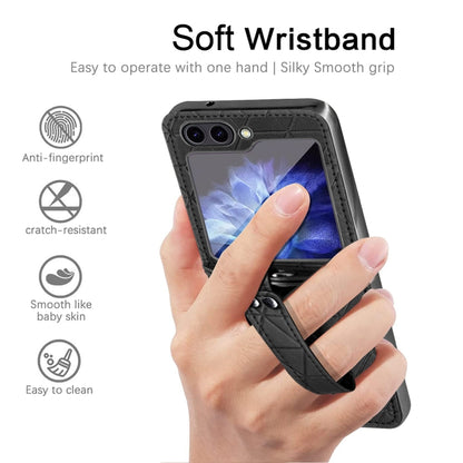 Rocky Series Wristband Holder PC Phone Case - For Samsung Galaxy Z Flip5 - MosAccessories.co.uk