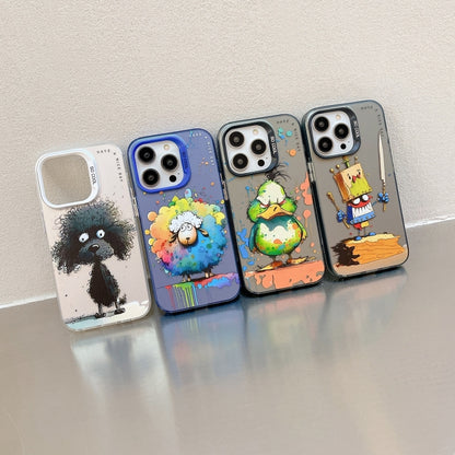 Animal Pattern Oil Painting Series PC + TPU Phone Case for iPhone 11 - Mos Accessories