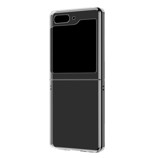 Transparent Clear PC Hard Flip Case - For Samsung Galaxy Z Flip5 - mosaccessories