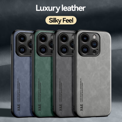 Skin Feel Magnetic Leather Back Phone Case - iPhone 15 Pro - mosaccessories