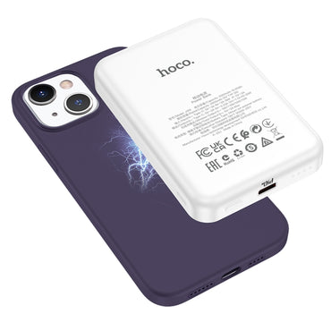 hoco Pure Series Magnetic Liquid Silicone Phone Case - For iPhone 15 - mosaccessories