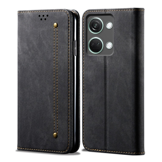 Denim Texture Flip PU Leather Case - For OnePlus Nord 3 / Ace 2V - mosaccessories