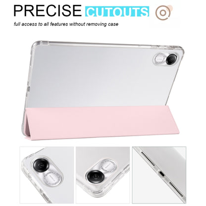 3-folding Transparent TPU Smart Leather Tablet Case - For Honor Pad X9 / Pad X8 Pro - MosAccessories