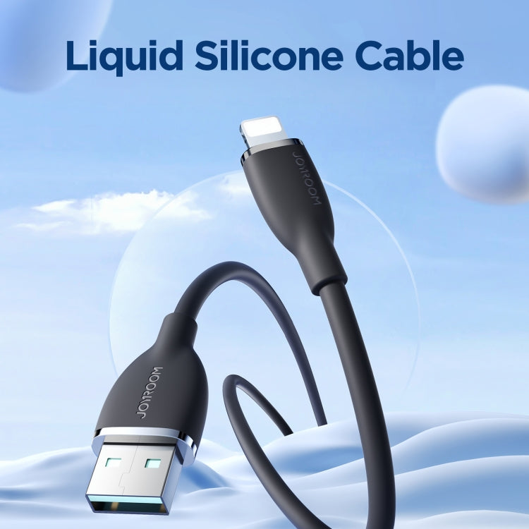 JOYROOM SA29-AL3 3A USB to 8 Pin 8-Pin Liquid Silicone Fast Charging Data Cable 2m - mosaccessories