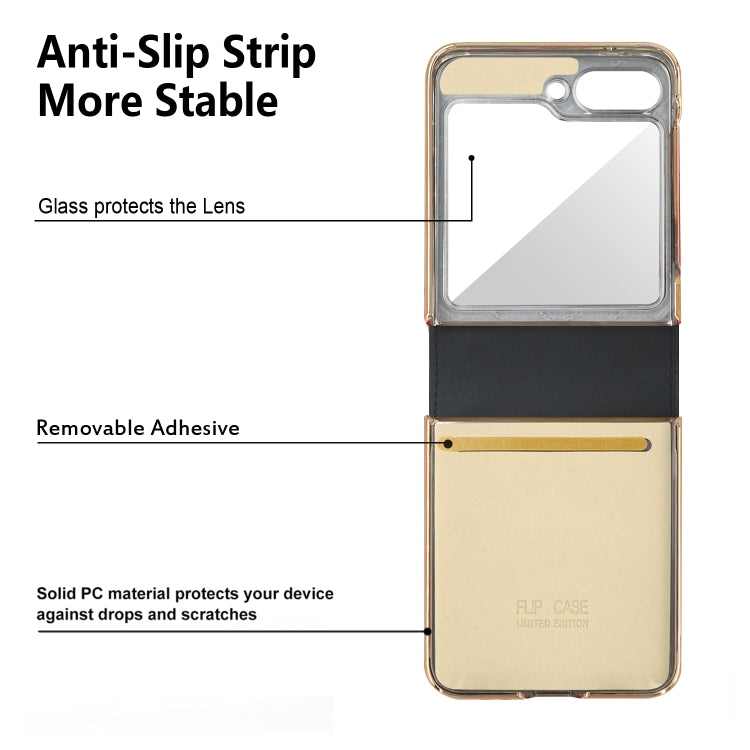 Handbag Design Leather + PC Phone Case - For Samsung Galaxy Z Flip5 - mosaccessories