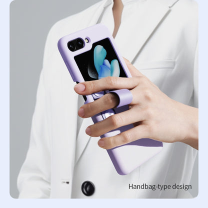 Nillkin Flex Flip Case With Finger Strap - For Samsung Galaxy Z Flip5 - mosaccessories