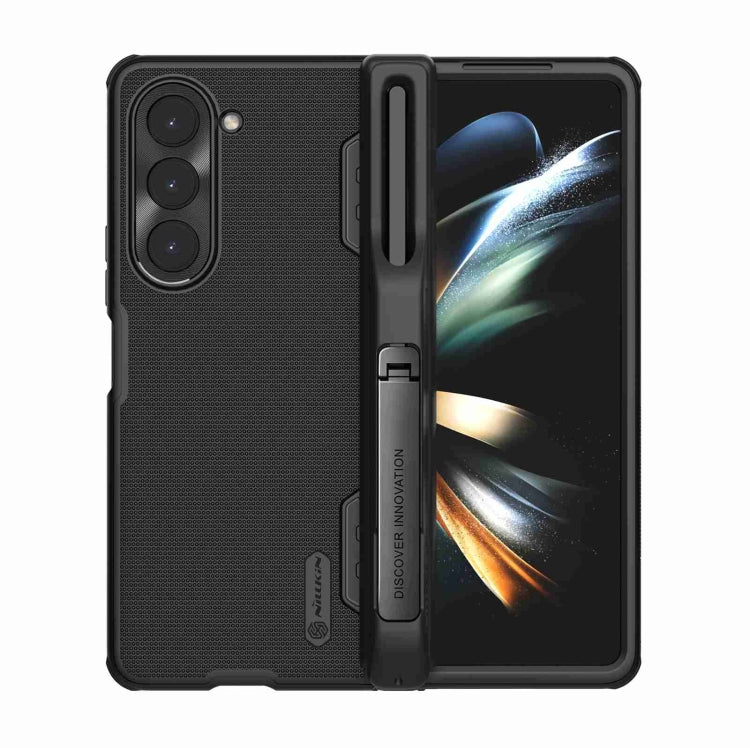 Nillkin Super Frosted Fold PC + TPU Phone Case with Pen Slot (Black) - For Samsung Galaxy Z Fold5 - MosAccessories.co.uk