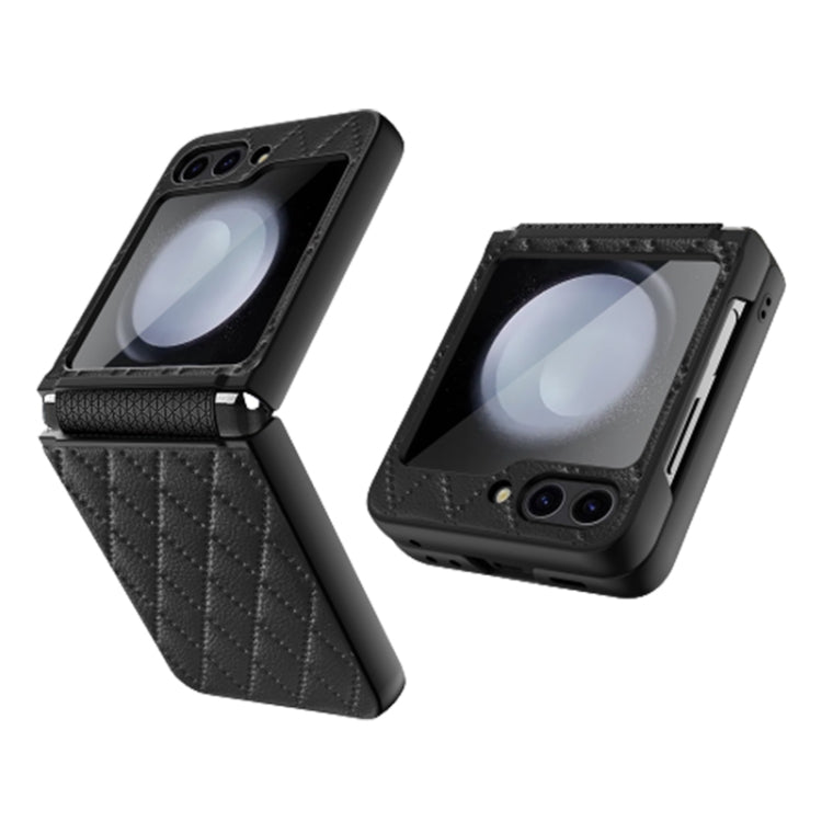 Diamond Lattice Hinge Phone Case - For Samsung Galaxy Z Flip5 - mosaccessories