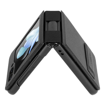 Nillkin Qin Series Leather Case - For Samsung Galaxy Z Flip5 - mosaccessories