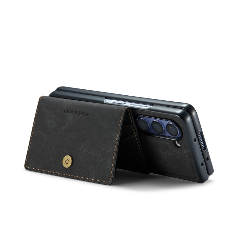 JEEHOOD Retro Magnetic Detachable Wallet Phone Case - For Samsung Galaxy Z Fold5 - MosAccessories.co.uk