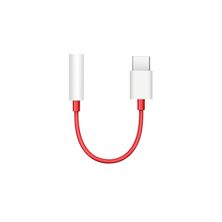 OnePlus D602 USB-C to 3.5mm Adapter - Red (For OnePlus only) - mosaccessories