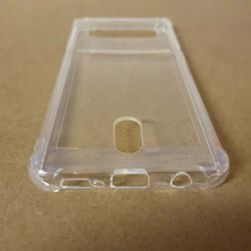 Soft TPU Clear Case With Card Slot - For Samsung S10 - mosaccessories