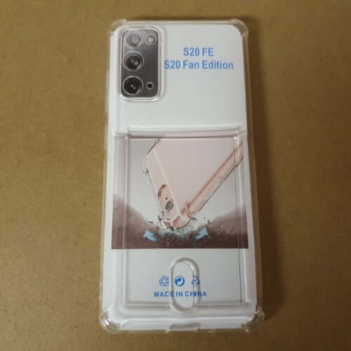 Soft TPU Clear Case With Card Slot - For Samsung S20 FE - mosaccessories