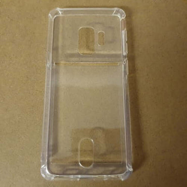 Soft TPU Clear Case With Card Slot - For Samsung S9 - mosaccessories