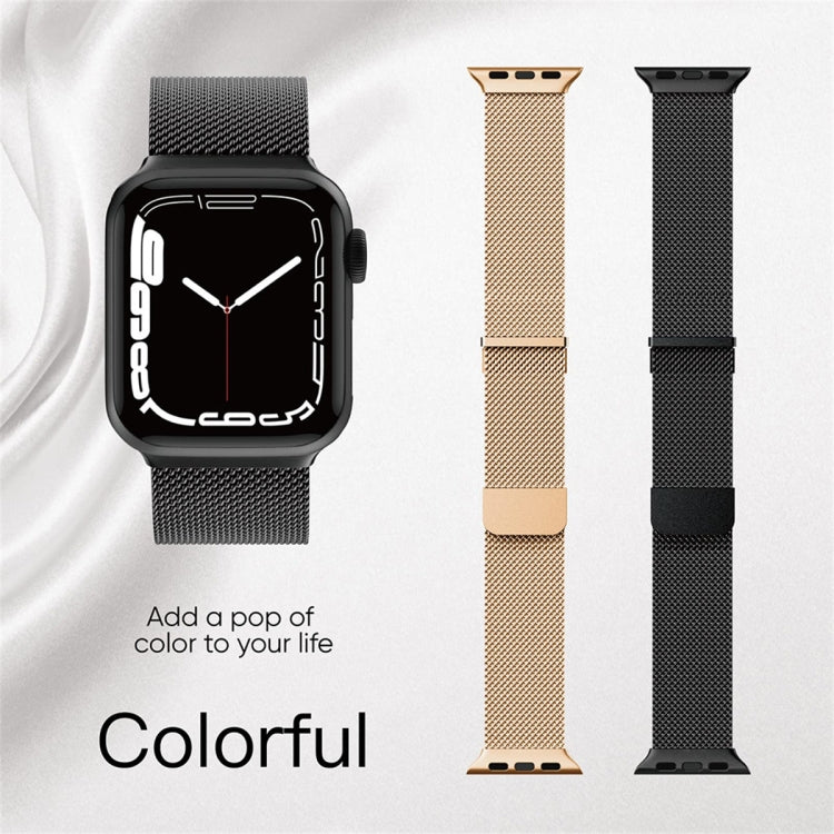 Milan Double Magnetic Steel Mesh Watch Band - For Apple Watch 8 (41mm) - mosaccessories