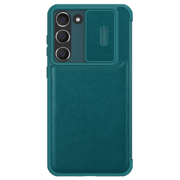 Nillkin Qin Pro Leather + Cloth Flip Case - For Samsung Galaxy S23 - mosaccessories