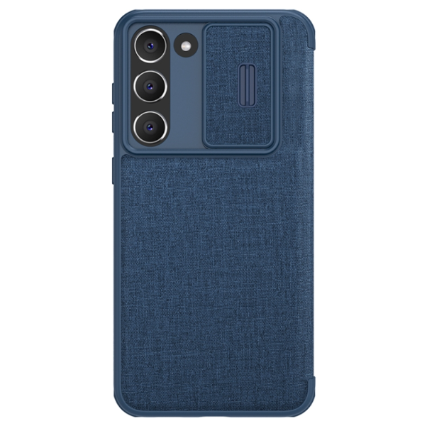Nillkin Qin Pro Leather + Cloth Flip Case - For Samsung Galaxy S23 - mosaccessories