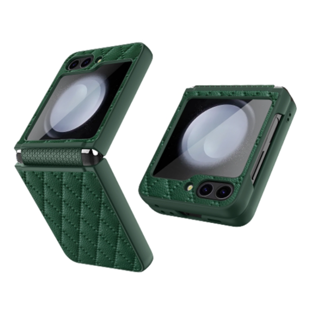 Diamond Lattice Hinge Phone Case - For Samsung Galaxy Z Flip5 - mosaccessories