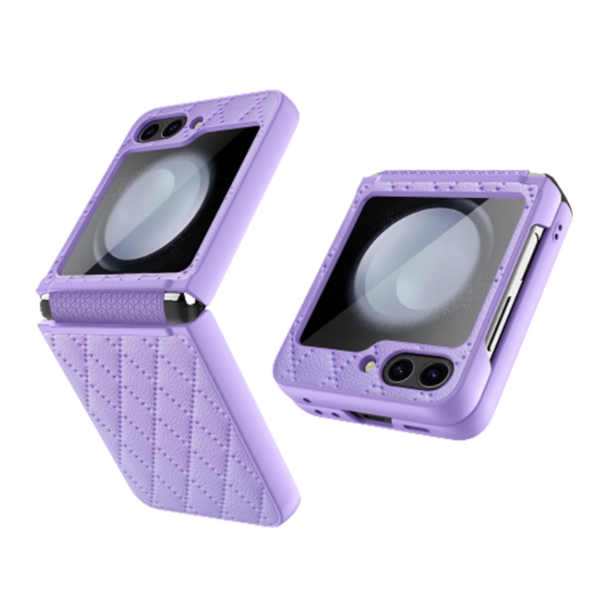 Diamond Lattice Hinge Phone Case - For Samsung Galaxy Z Flip5 - mosaccessories