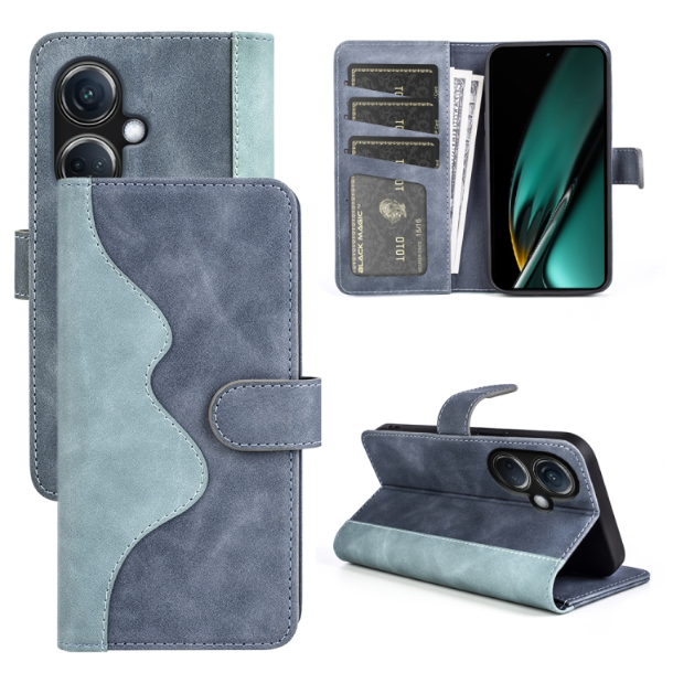 Stitching Horizontal Flip Leather Phone Case - For Oppo K11 - mosaccessories