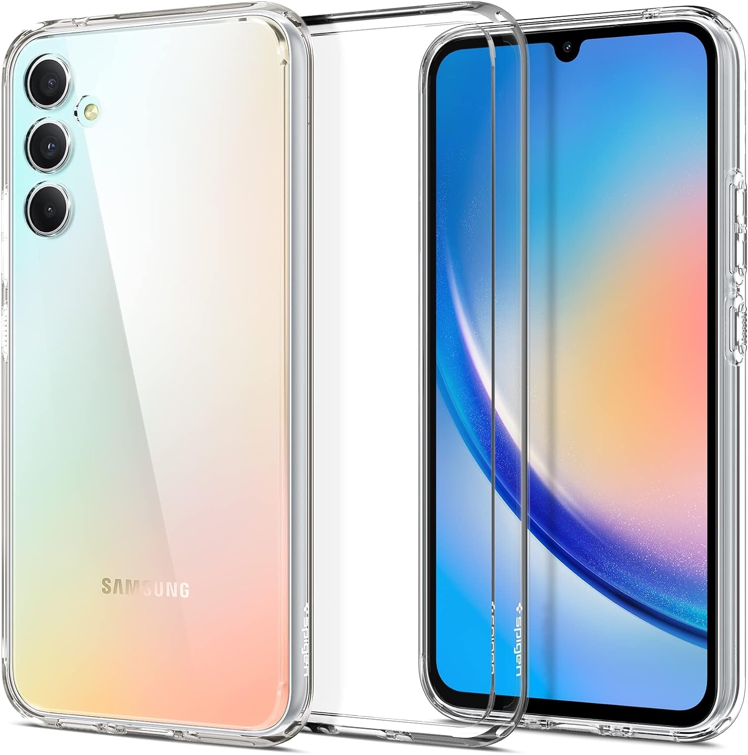 Spigen Ultra Hybrid Crystal Clear Case Main Image - For Samsung Galaxy A34