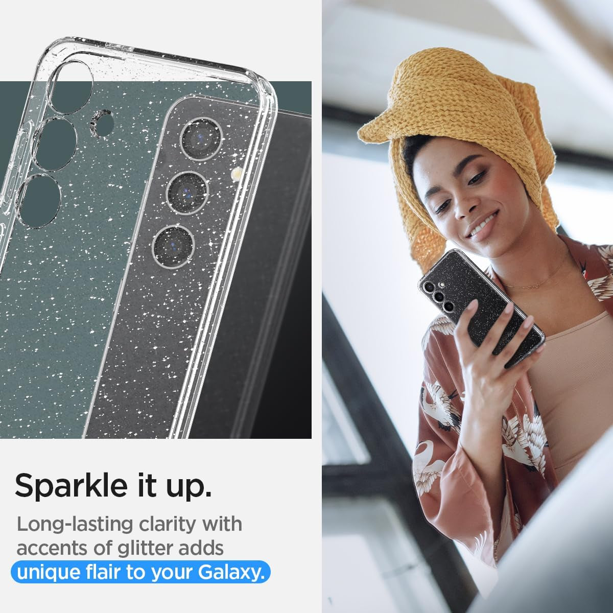 Spigen Liquid Crystal Quartz Glitter Case - For Samsung Galaxy S24