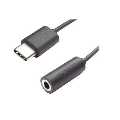 Sony EC260 USB-C to 3.5mm Adapter - Black (for Sony only) - mosaccessories
