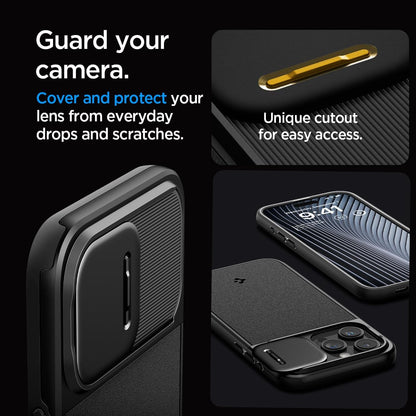 Spigen Optik Armor Magfit Black Case - For iPhone 15 Pro - mosaccessories