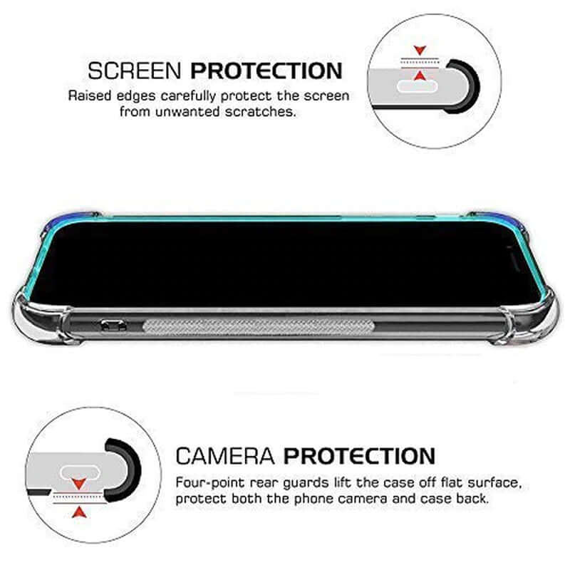 Soft TPU Clear Case With Card Slot - For Samsung S21 - mosaccessories