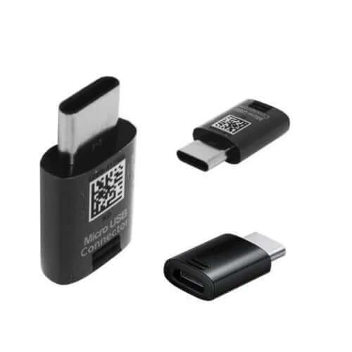 Samsung Micro USB to Type C Black Adapter - mosaccessories