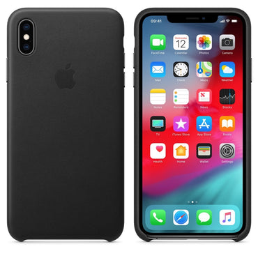 Apple Leather Black Case - For iPhone Xs Max - mosaccessories