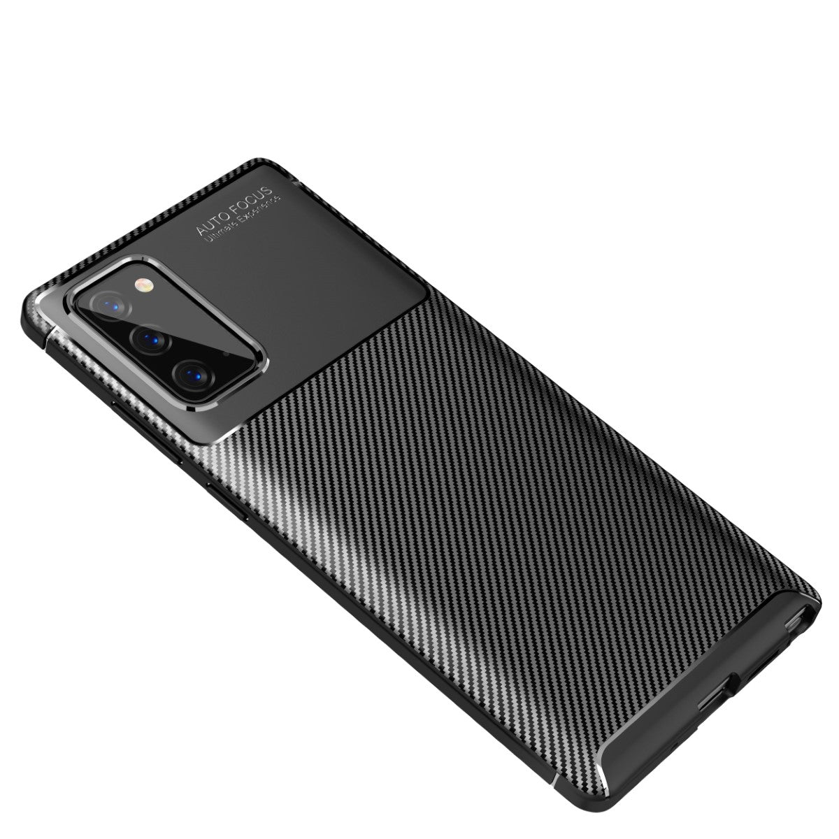 Carbon Fibre TPU Black Case - For Samsung Galaxy Note 20 - mosaccessories